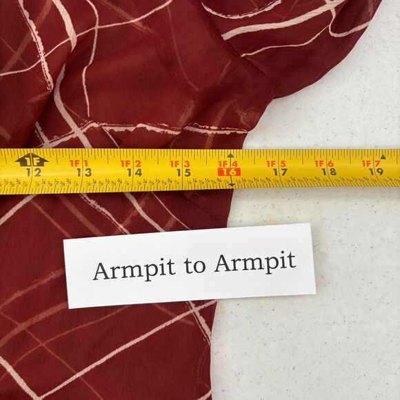 Asos Womens Sheer Brown Top Size 4 - Picture 5 of 8